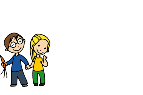 Anton und Lilly von der Rasseldasselbande aus dem Buch zu 