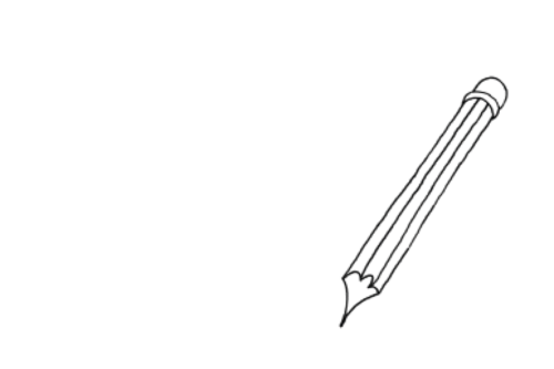 Grafik eines Bleistiftes.