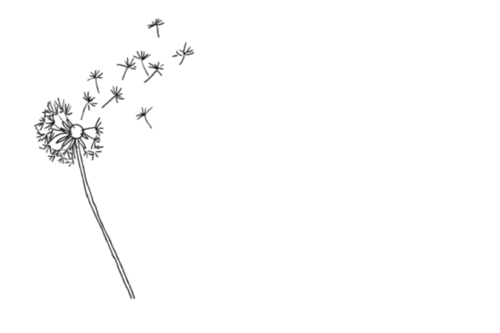 Grafik einer Pusteblume.