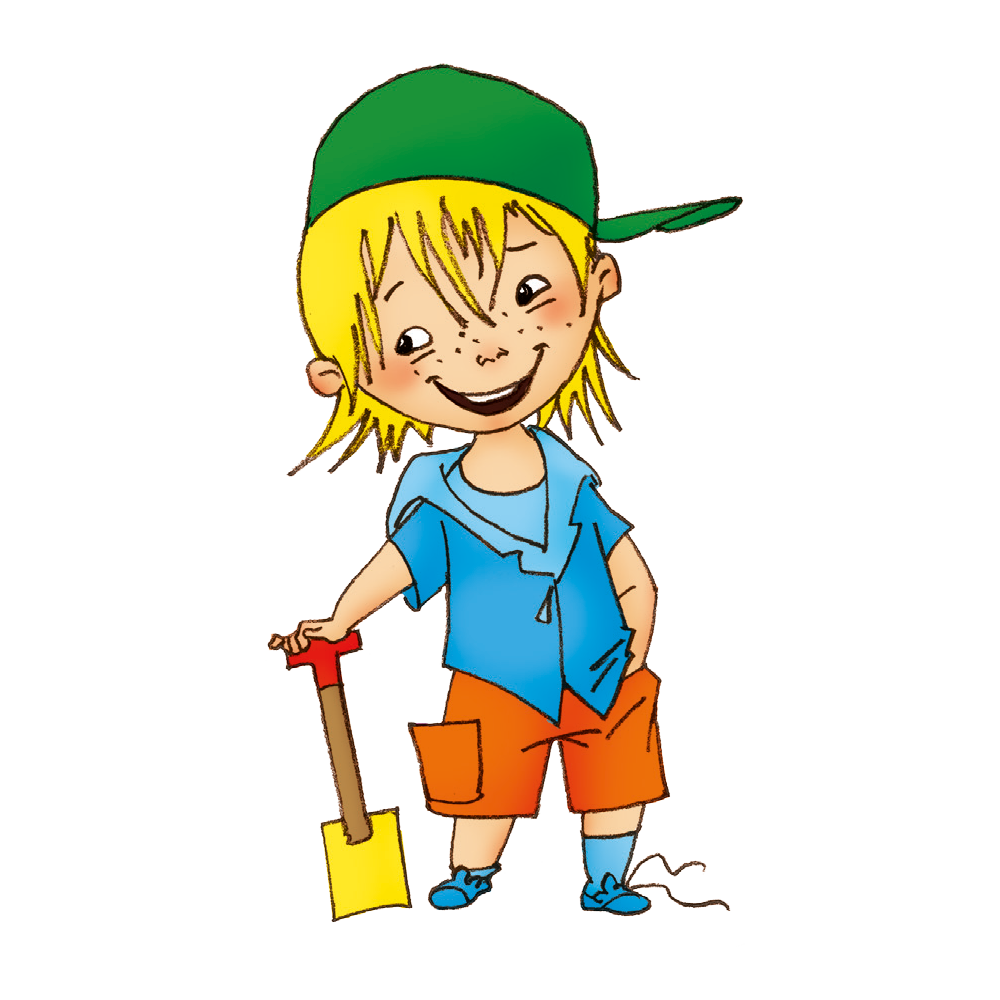 Felix von der Rasseldasselbande von "Gemüsebeete für Kids" der EDEKA Stiftung.